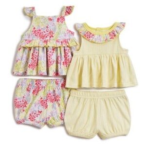 Baby girl 4-piece outfit set (12M) by Mini Hop
New with tags